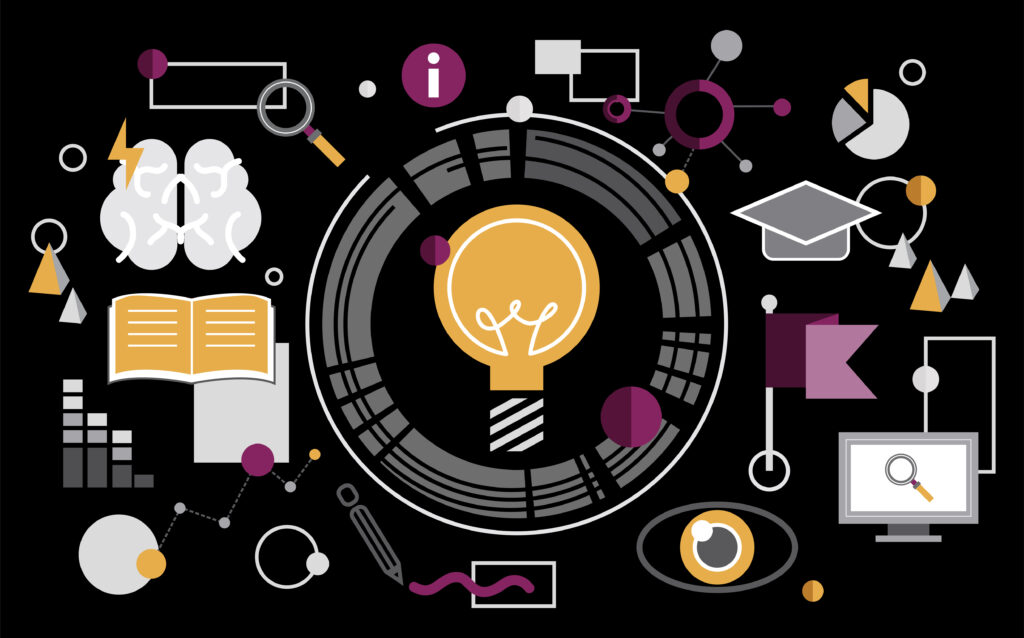 Lightbulb representing ideas, insights, learnings, and findings